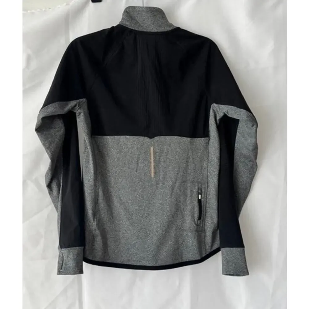 Nike Dri-FIT Running Half Zip Pullover Gray Black Reflective Men’s M
